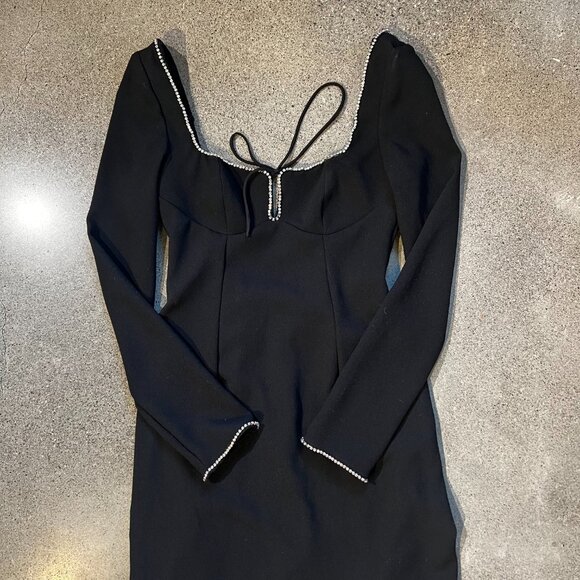 S House of CB ROSA Black Crystal Embellished Maxi Dress - Picture 9 of 10